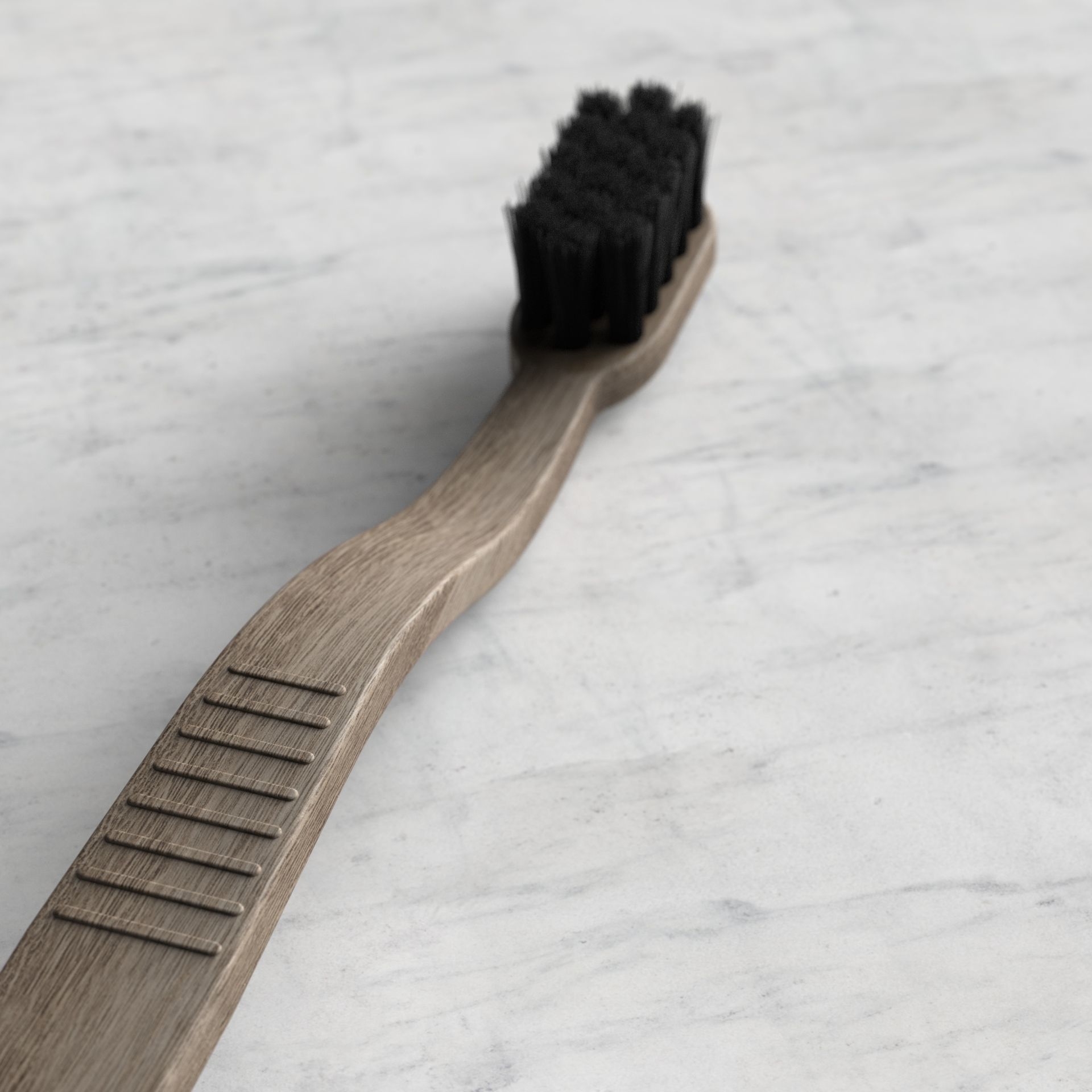 Toothbrush wooden 3D model_3