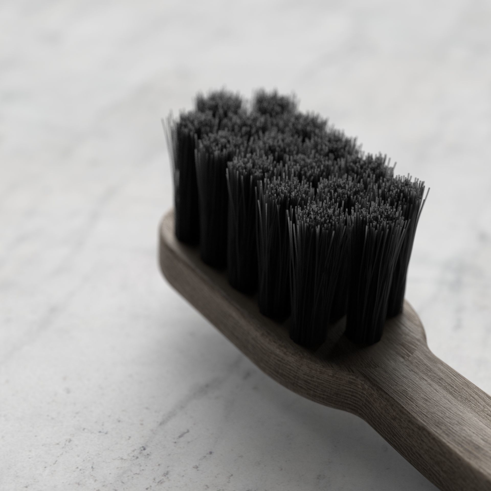 Toothbrush wooden 3D model_4