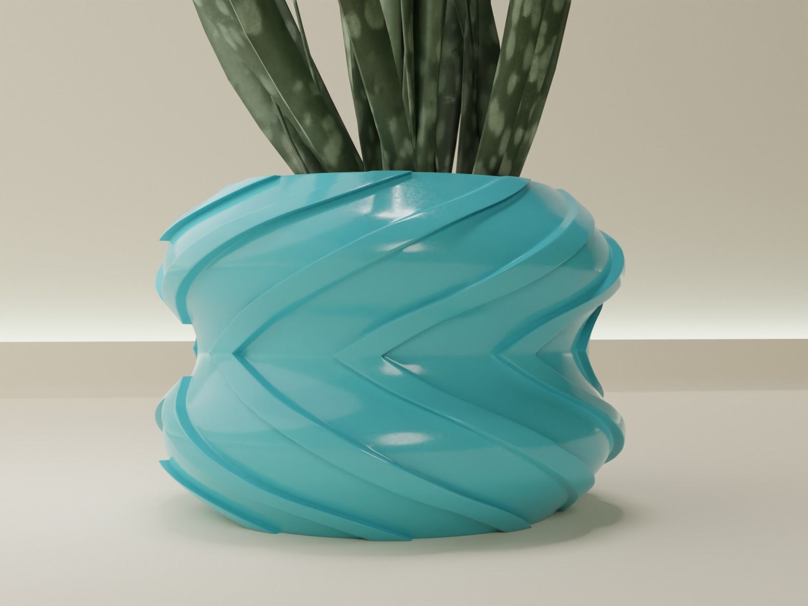 plant pot 45 3D print model_4