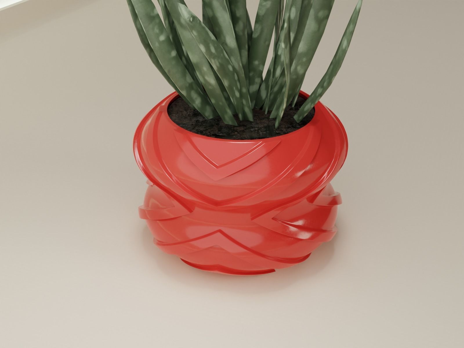 plant pot 45 3D print model_8