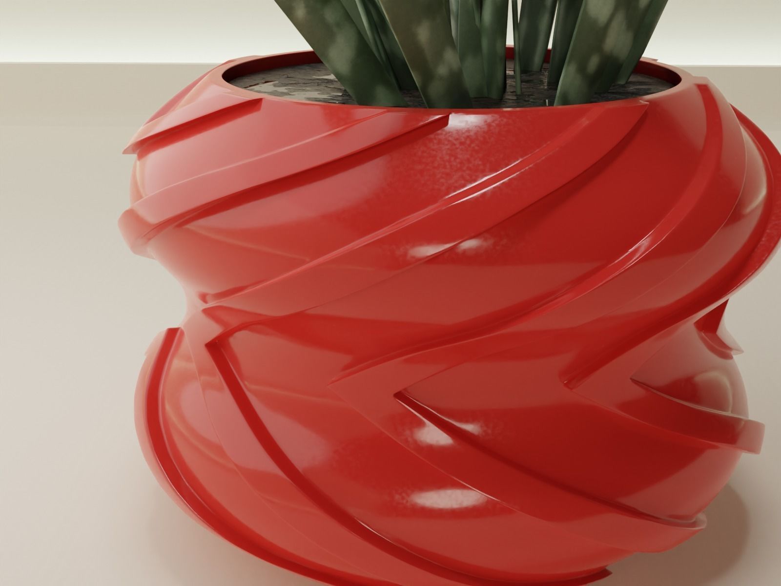 plant pot 45 3D print model_9