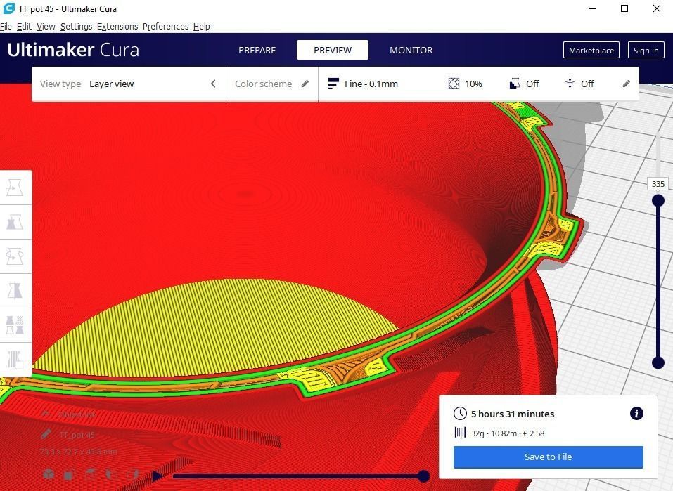 plant pot 45 3D print model_1