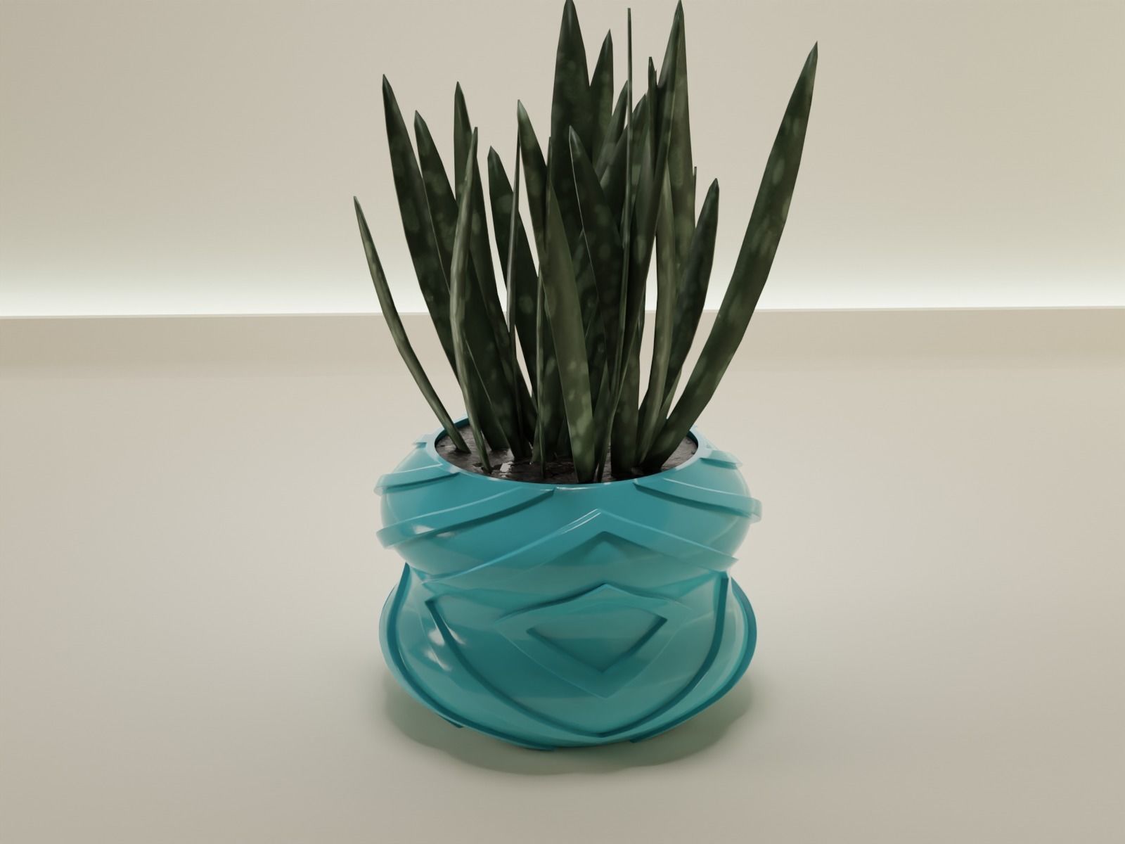 plant pot 45 3D print model_5