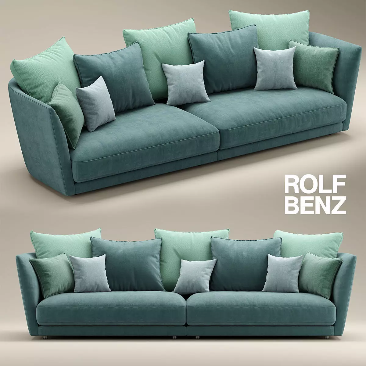 ROLF BENZ TONDO sofa 3D model_0
