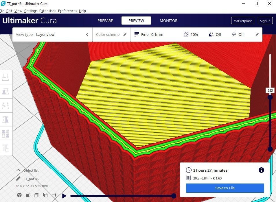 plant pot 46 F 3D print model_1