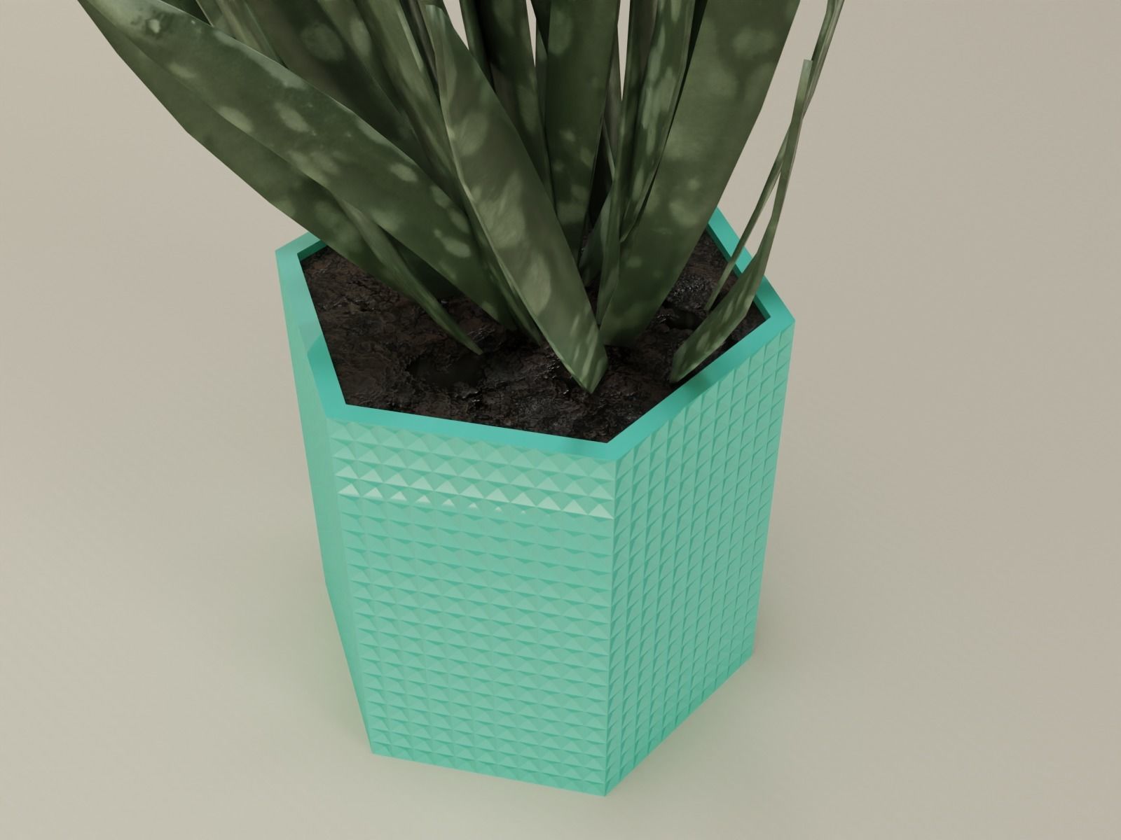 plant pot 46 F 3D print model_3
