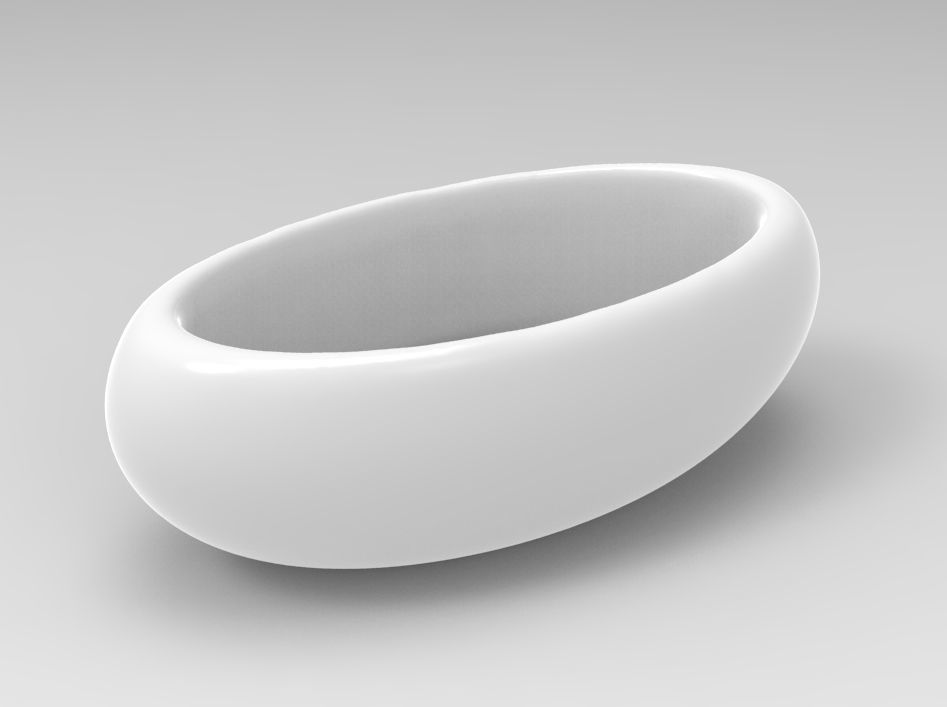 Fine Oval Geometric Succulent 3D Printing Flowerpot  3D print model_2