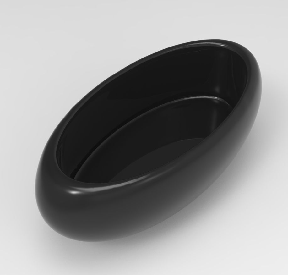 Fine Oval Geometric Succulent 3D Printing Flowerpot  3D print model_3