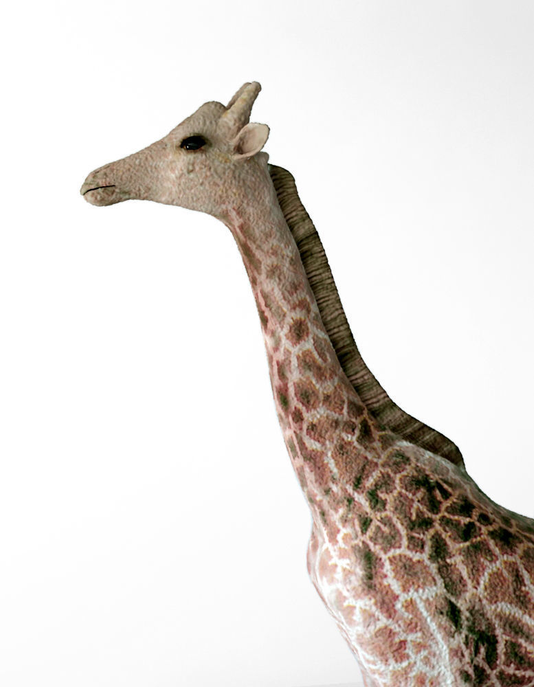 Giraffes full body Low-poly 3D model_5