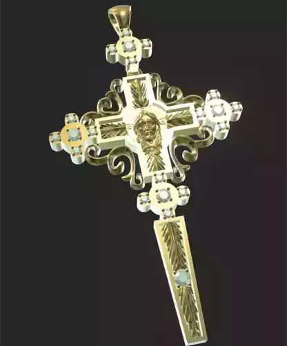 Cross with the face of Christ