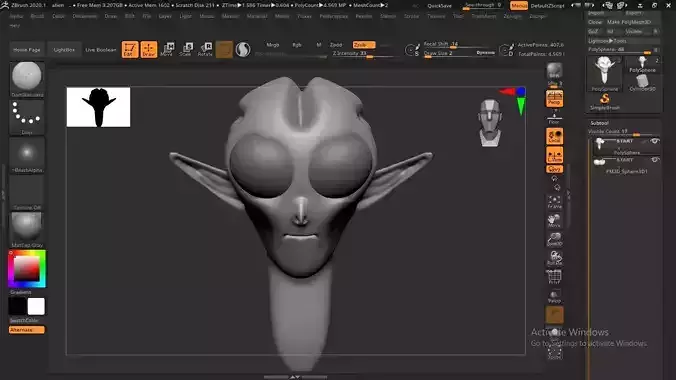 Alien Head  3D model