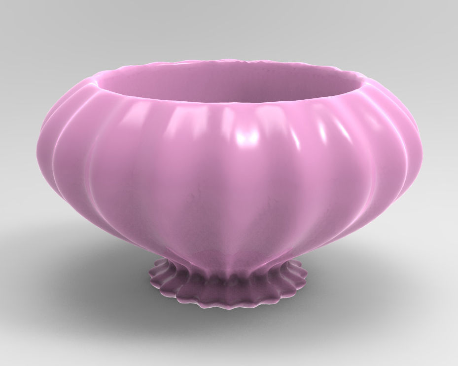 Lovely Geometric Succulent 3D Printing Planter  3D print model_3