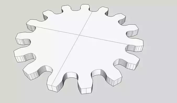 Gear wheel 15 teeth 15cm diameter modul 1cm