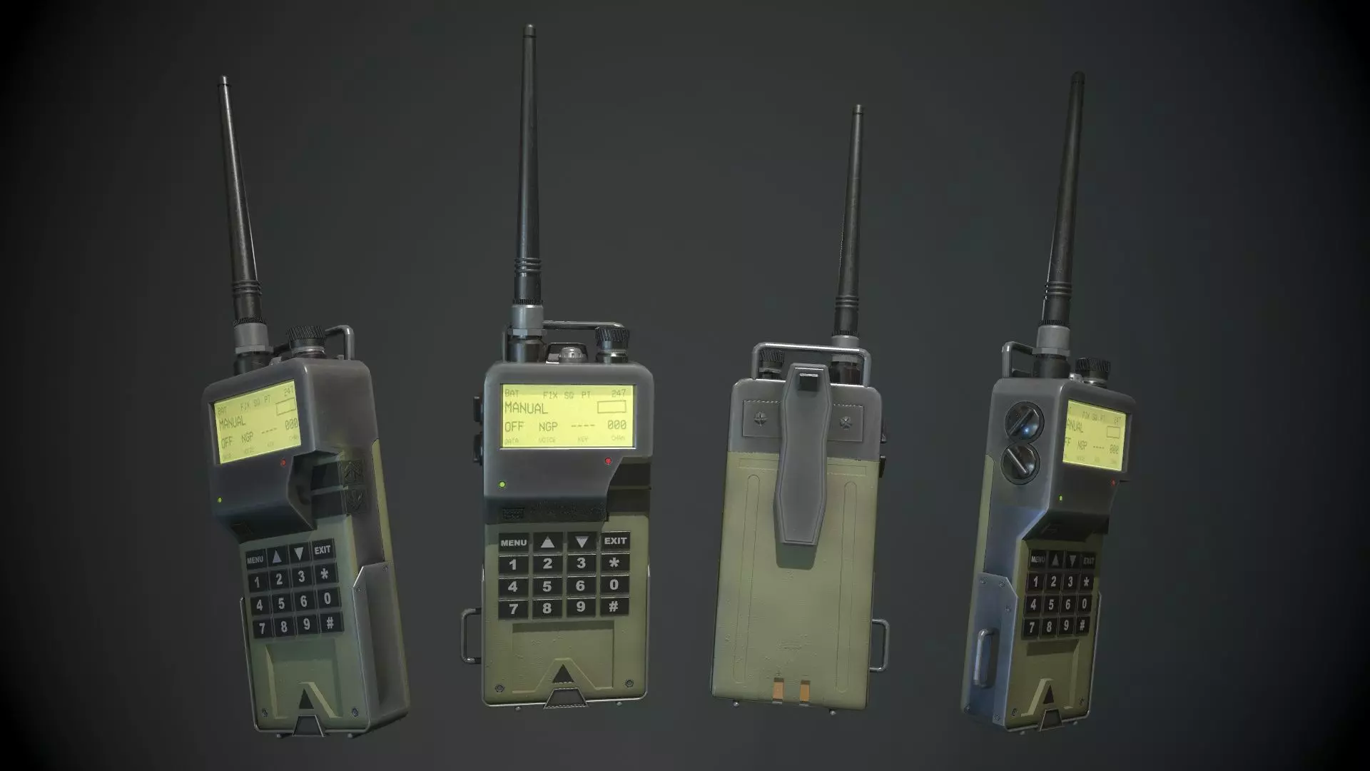 Prop Radio Transmitter Low-poly 3D model_0
