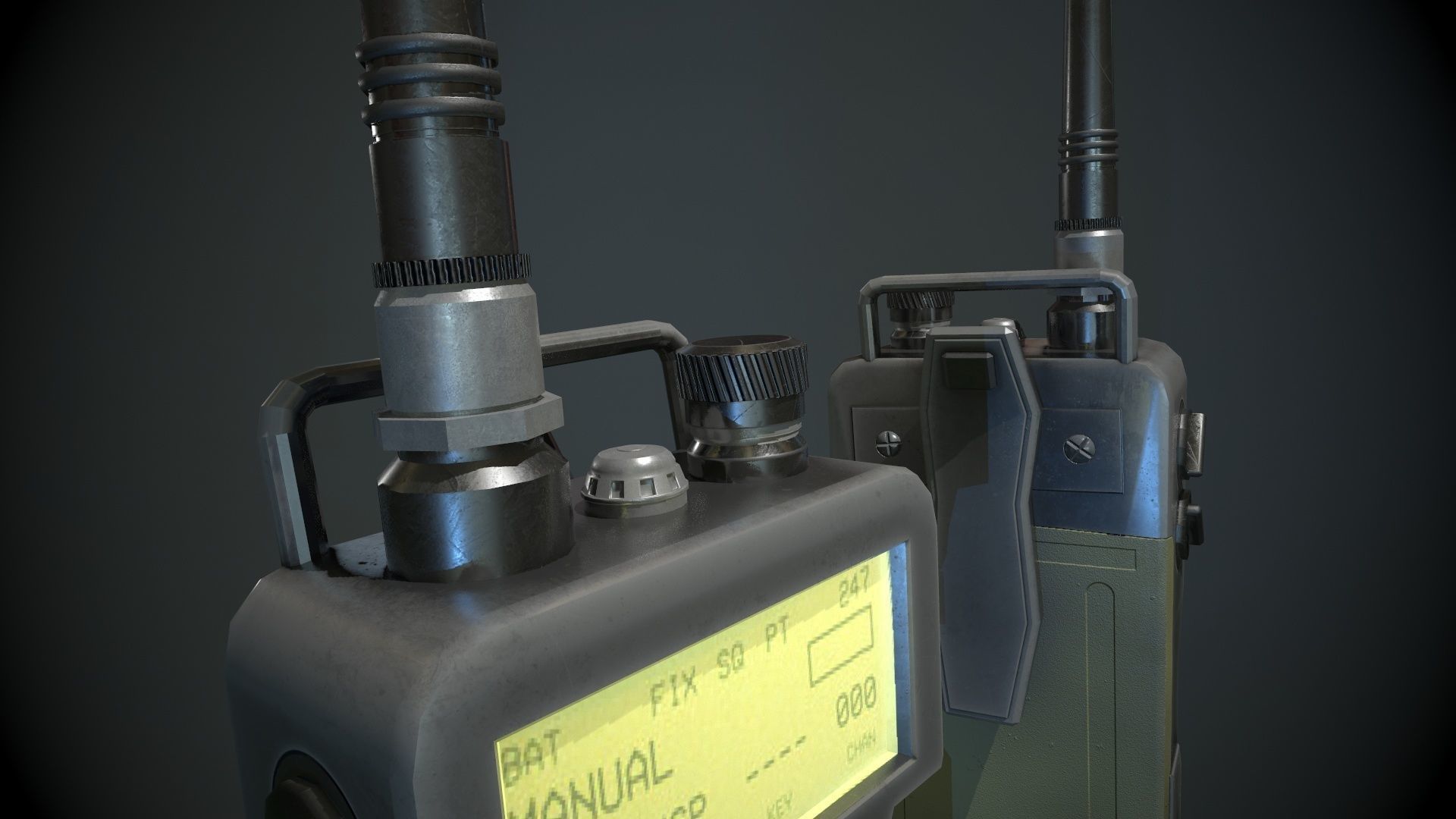 Prop Radio Transmitter Low-poly 3D model_4