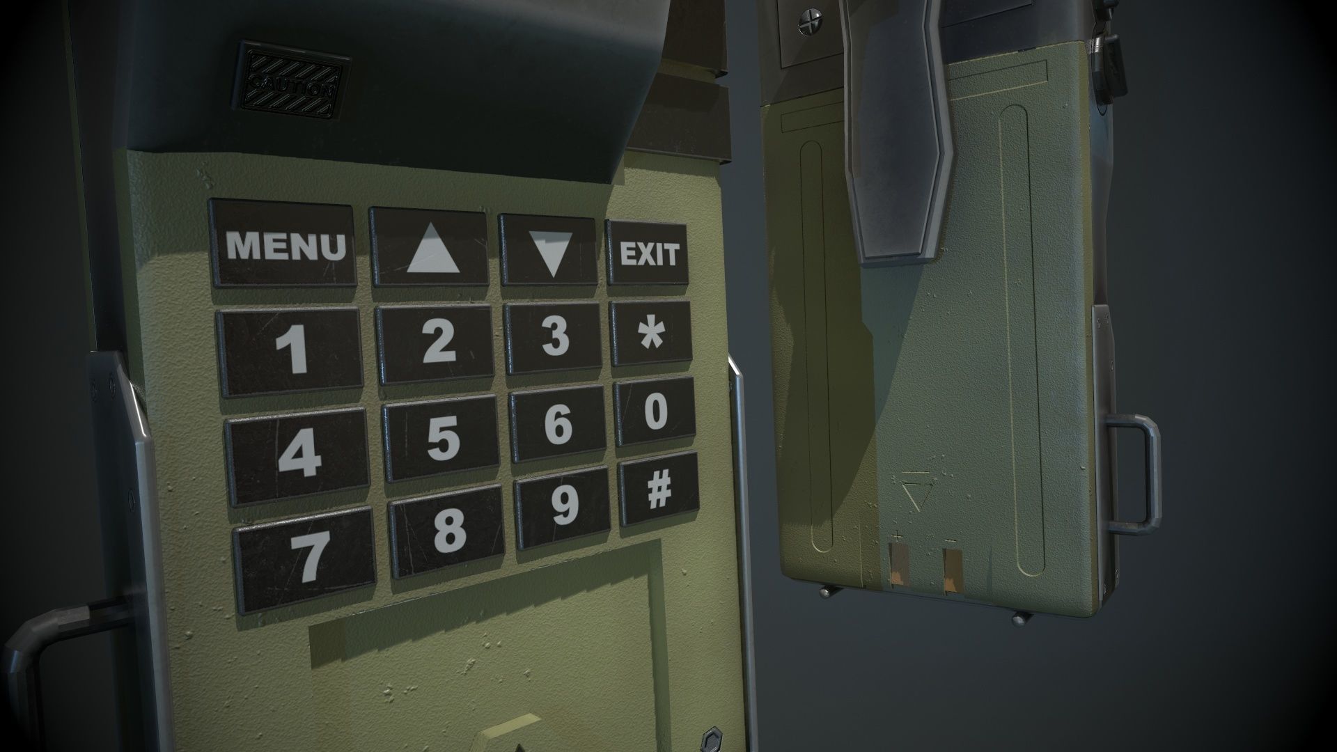 Prop Radio Transmitter Low-poly 3D model_3