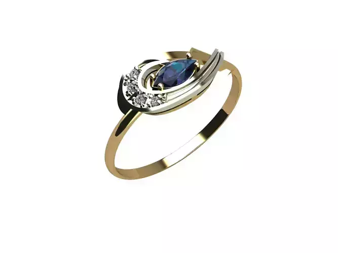 Ring with diamonds und2258