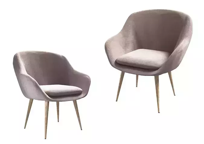 Chair two chairs with gold legs