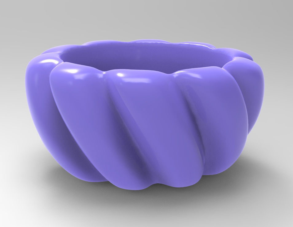 Cute Geometric Houseplant 3D Printing Planter  3D print model_1