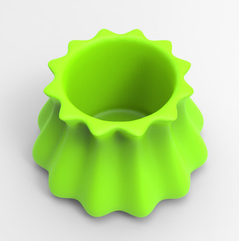 Charming Geometric Succulent 3D Printing Planter  3D print model_3