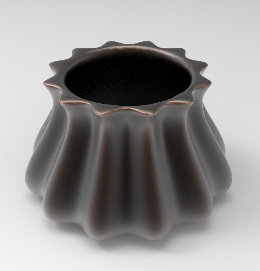 Charming Geometric Succulent 3D Printing Planter  3D print model_2