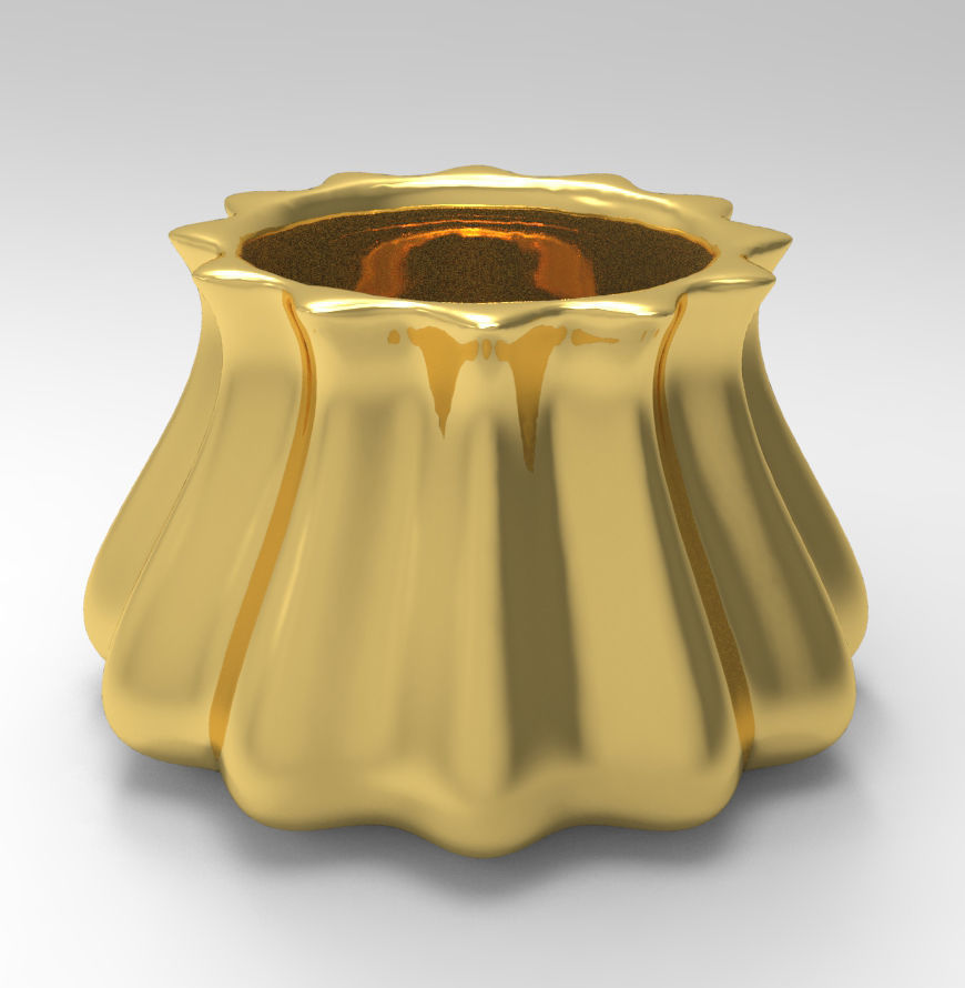 Charming Geometric Succulent 3D Printing Planter  3D print model_1