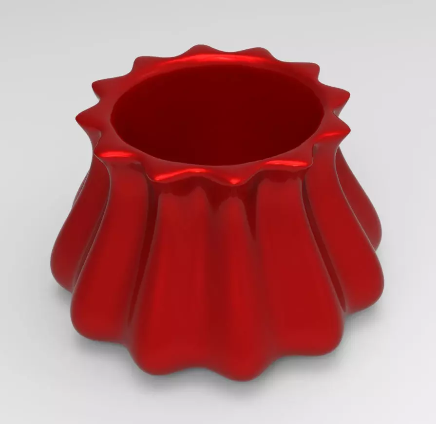 Charming Geometric Succulent 3D Printing Planter  3D print model_0