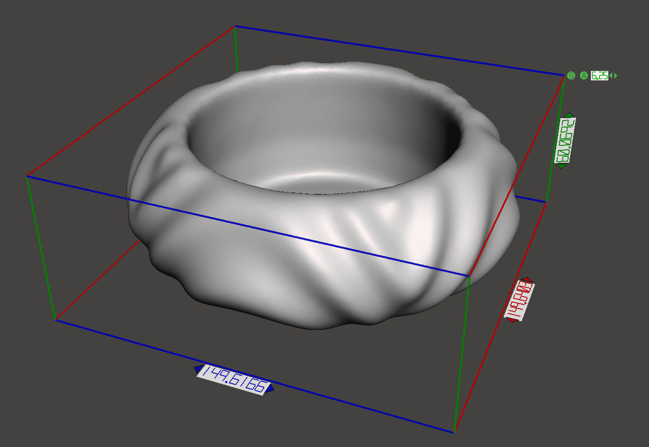 Flat Cute Geometric Succulent 3D Printing Planter  3D print model_4