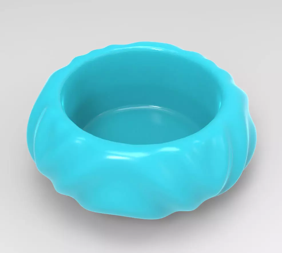 Flat Cute Geometric Succulent 3D Printing Planter  3D print model_0