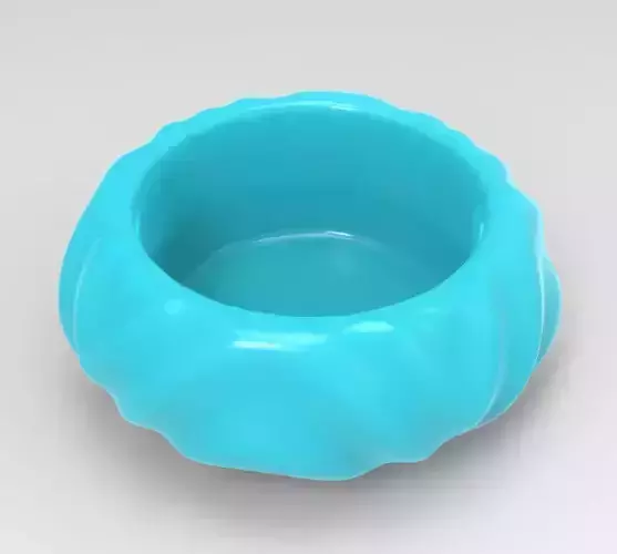 Flat Cute Geometric Succulent 3D Printing Planter  3D print model