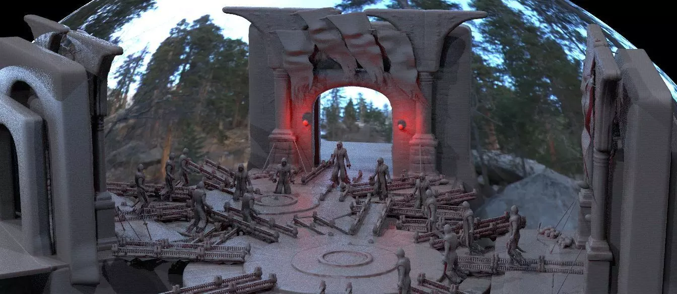 Cult meeting 3D model 3D model_0