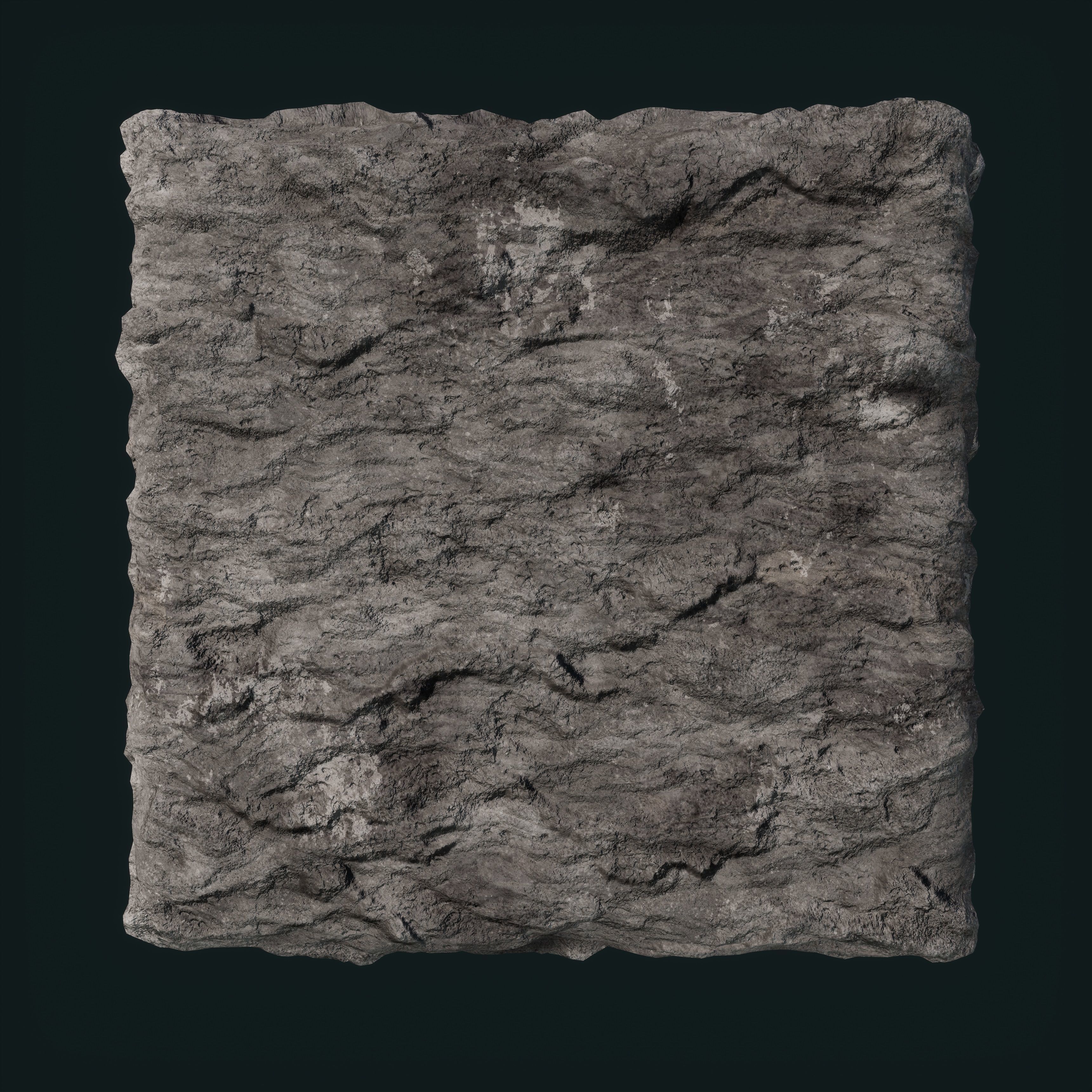 Rock seamless texture AND moss Texture_4