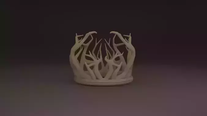 crown of the king of the forest Low-poly 3D model