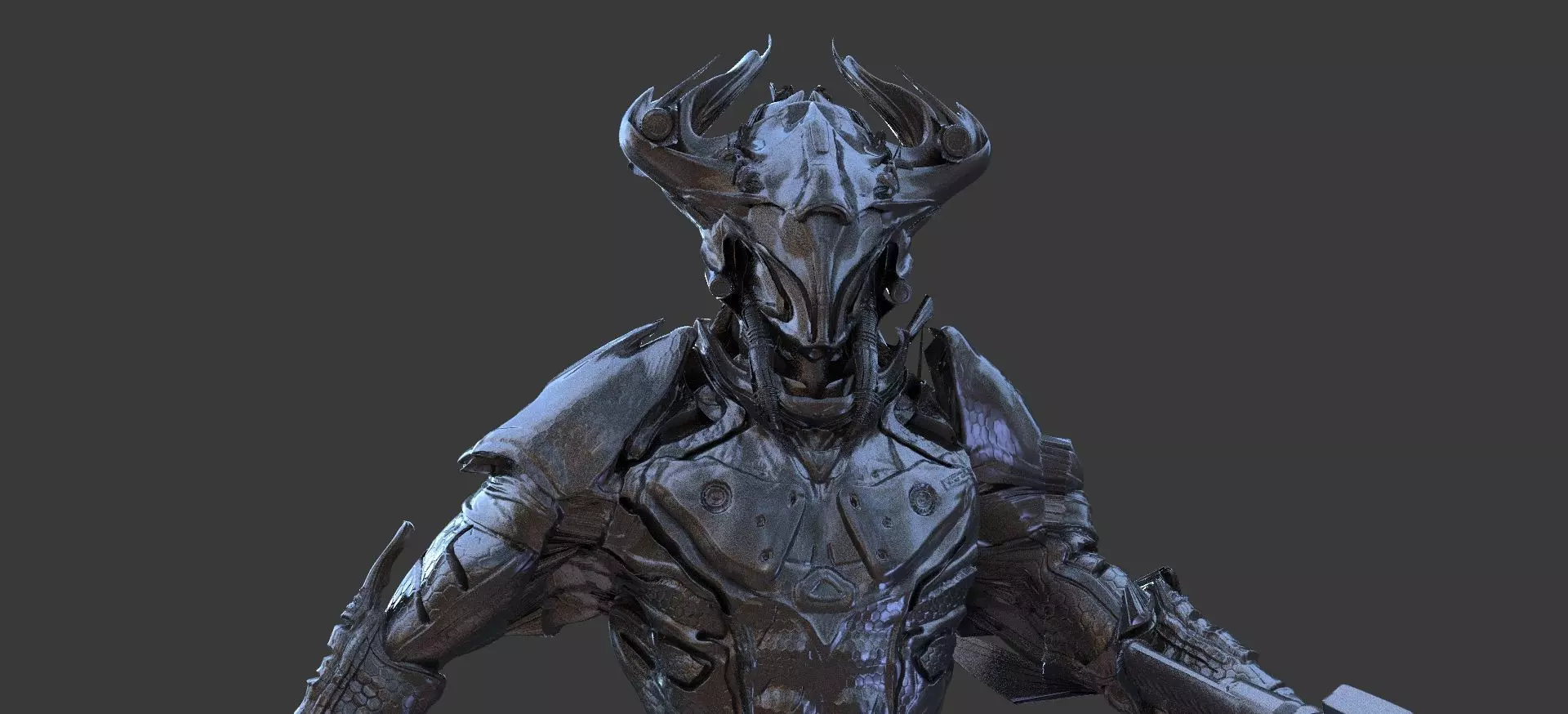 Future armor military 3D model_0