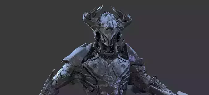 Future armor military 3D model