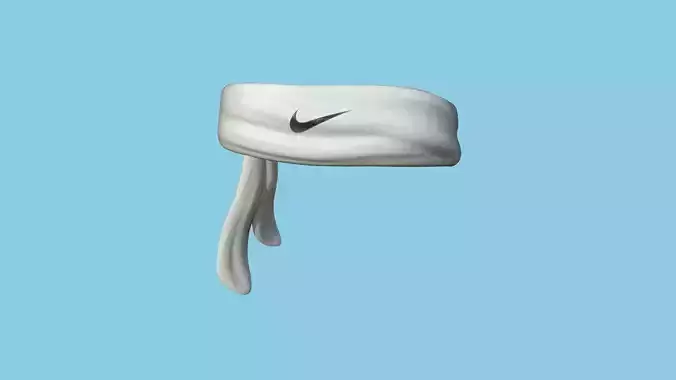 Nike Bandana - Sport Scarf - Character Design Low-poly 3D model