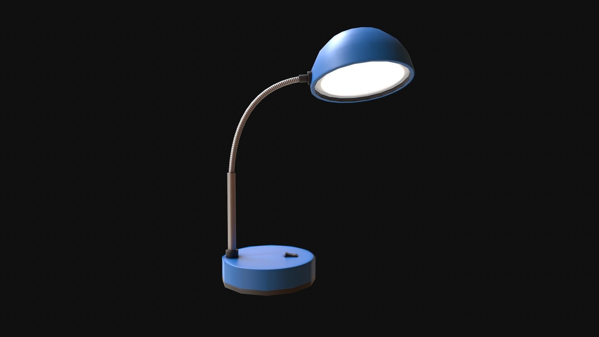 Desk Lamp Low-poly 3D model_4