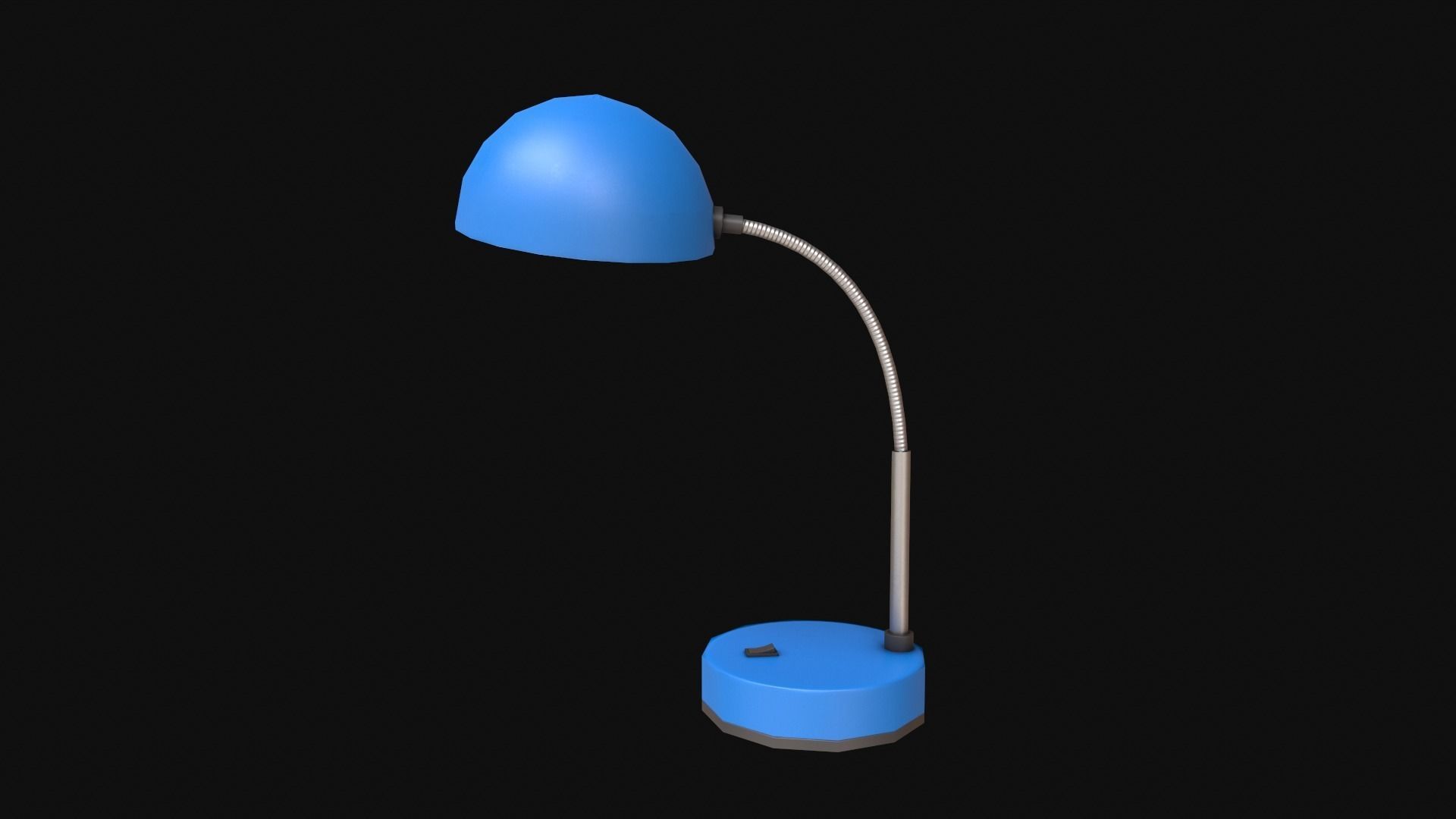 Desk Lamp Low-poly 3D model_2