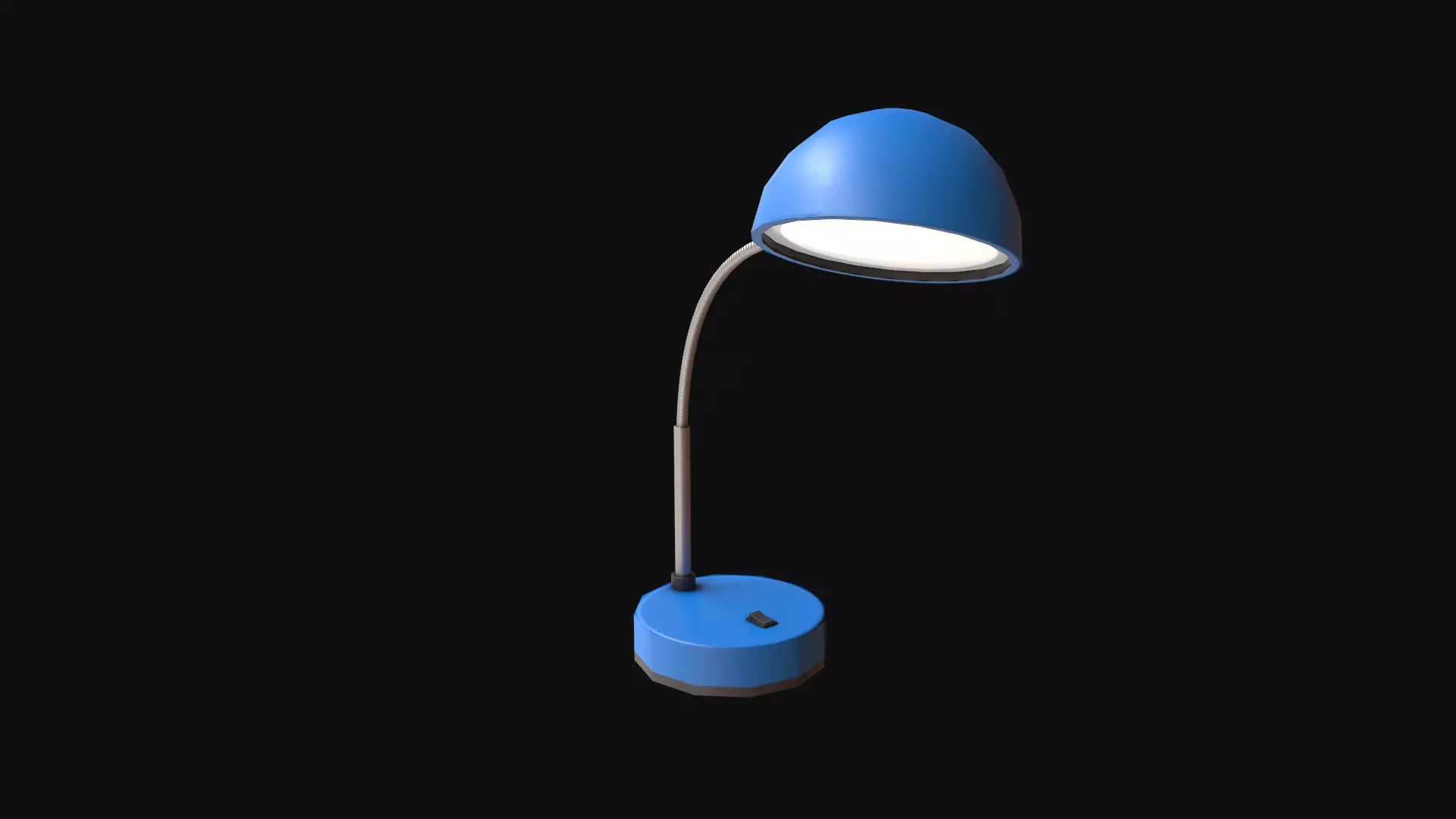 Desk Lamp Low-poly 3D model_0