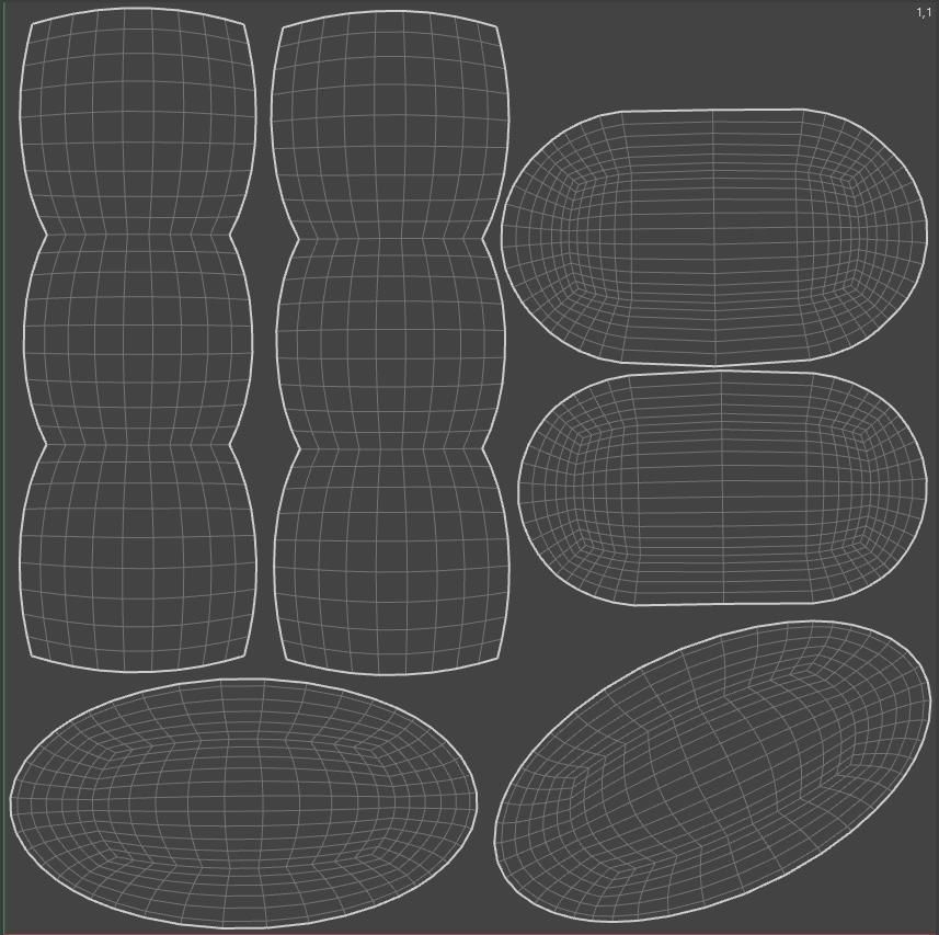 Set of oil pills with 4K PBR tex and color variations Low-poly 3D model_6