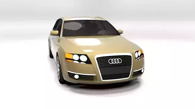 AUDI A6 2009 AVANT LOWPOLY