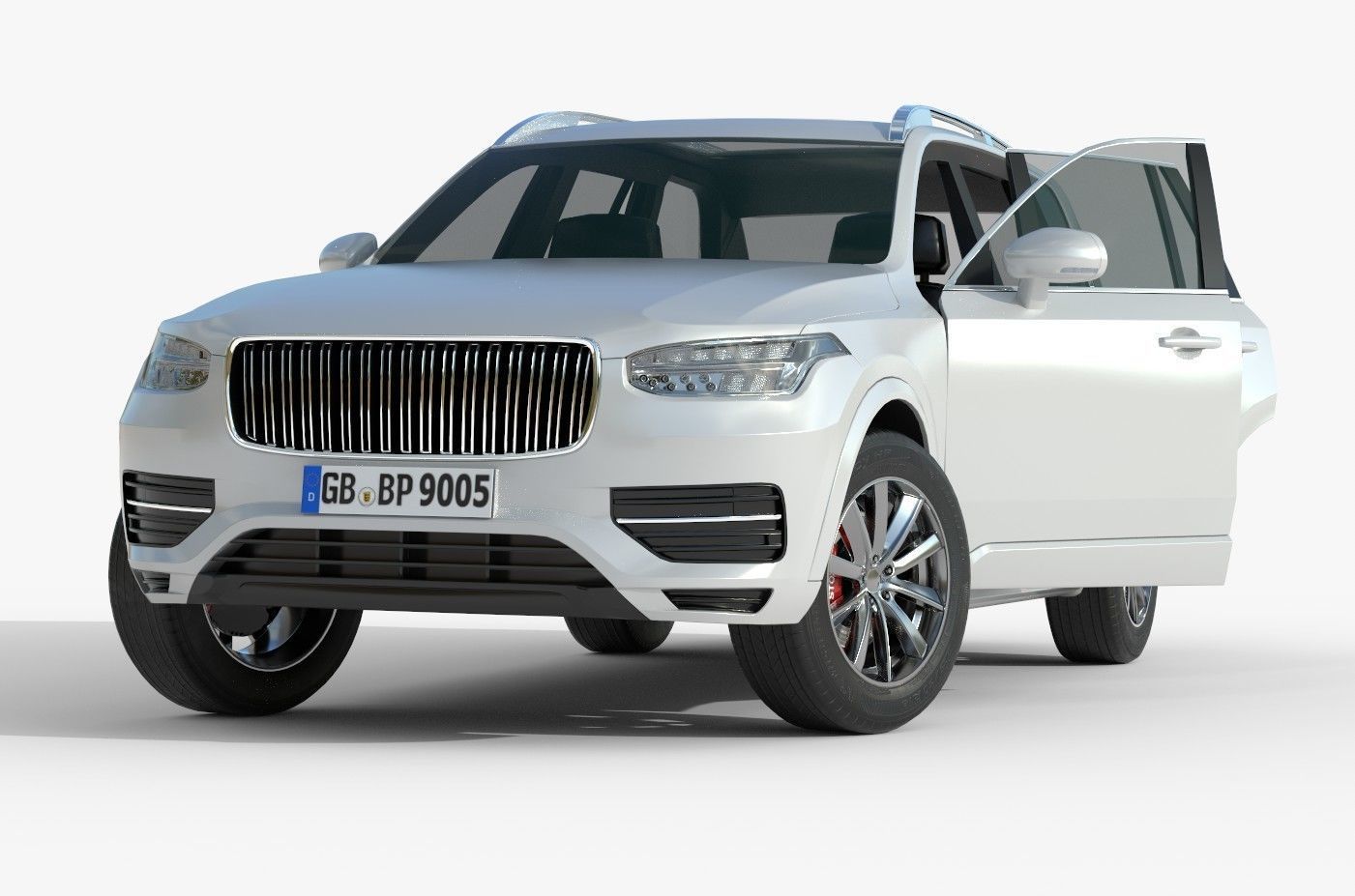  Volvo XC90 Lowpoly PBR   Low-poly 3D model_2
