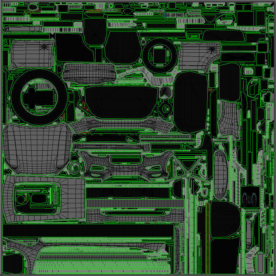  Volvo XC90 Lowpoly PBR   Low-poly 3D model_8