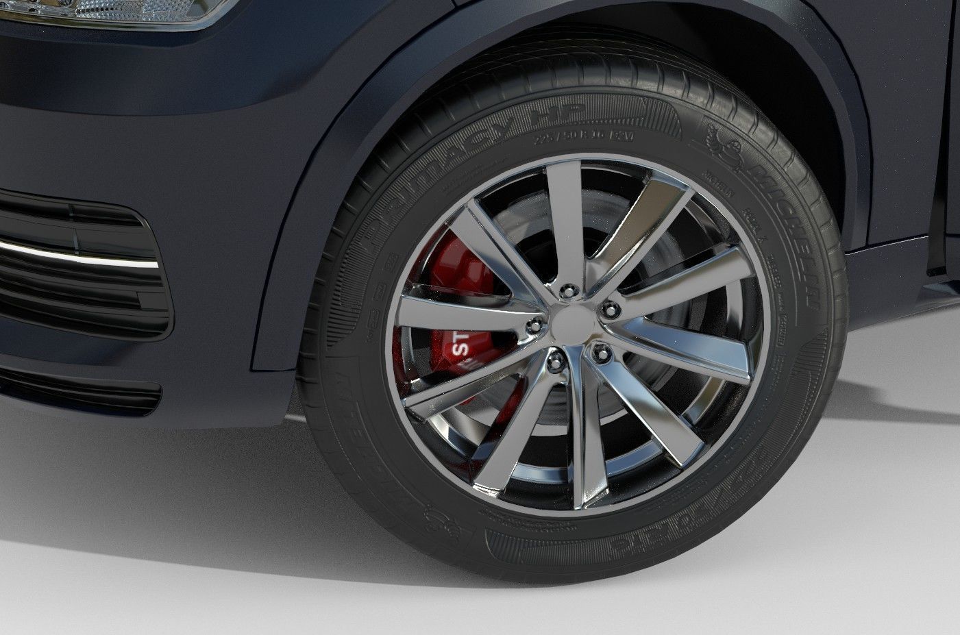  Volvo XC90 Lowpoly PBR   Low-poly 3D model_6