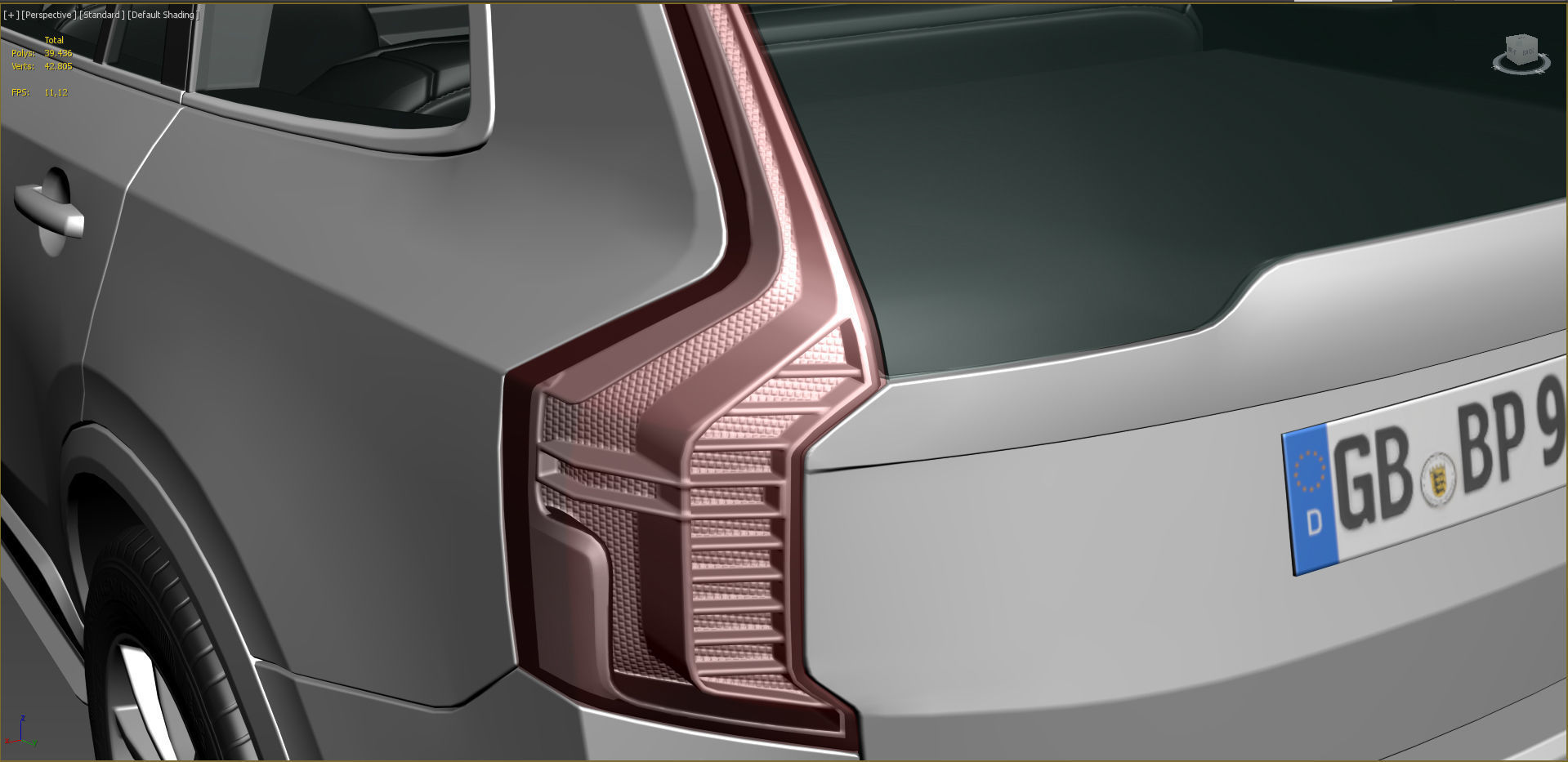  Volvo XC90 Lowpoly PBR   Low-poly 3D model_11