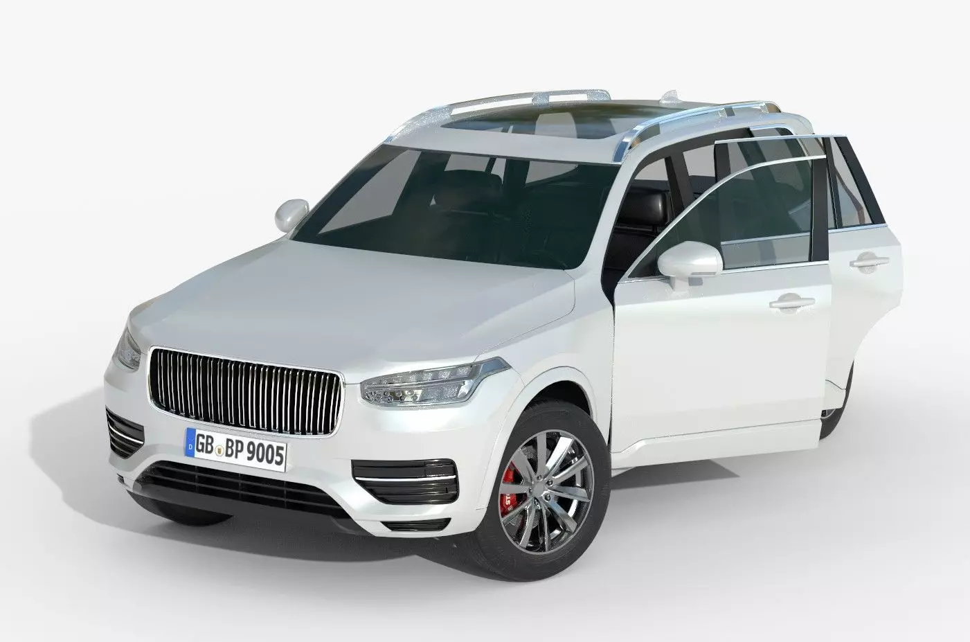  Volvo XC90 Lowpoly PBR   Low-poly 3D model_0