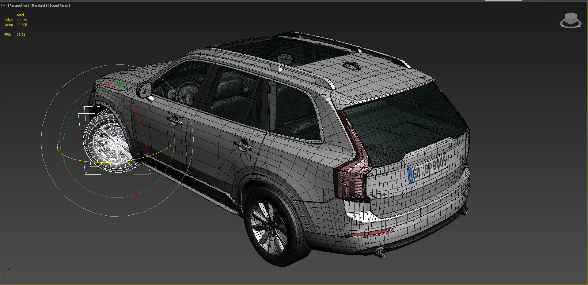  Volvo XC90 Lowpoly PBR   Low-poly 3D model_10