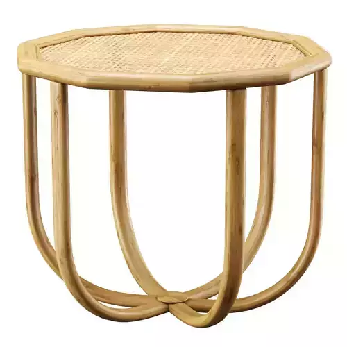 Spider rattan coffee table 