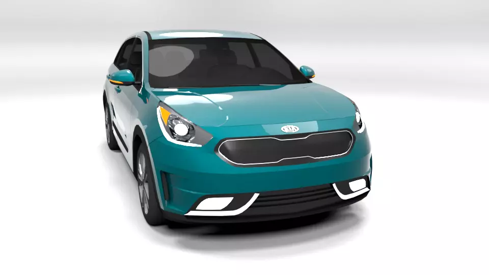 KIA NIRO LOWPOLY  Low-poly 3D model_0