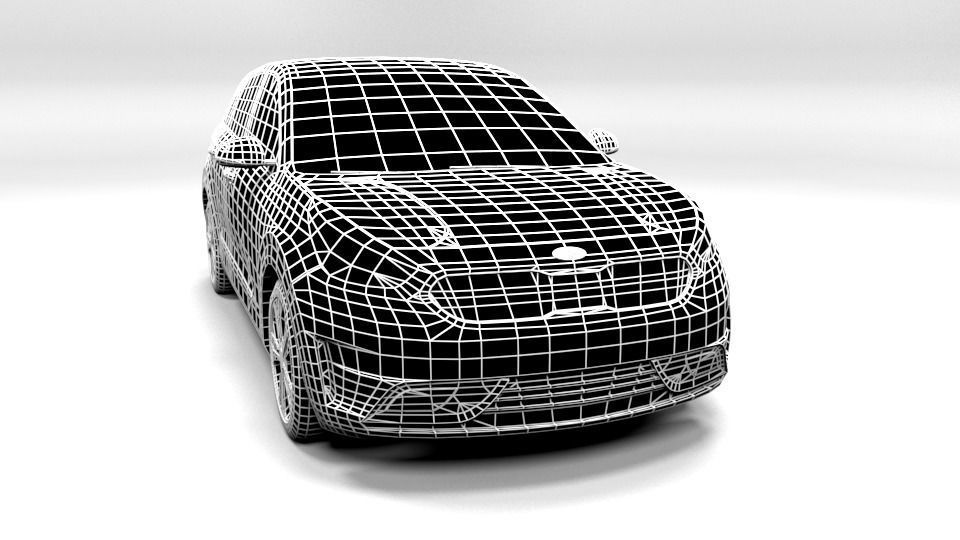 KIA NIRO LOWPOLY  Low-poly 3D model_1